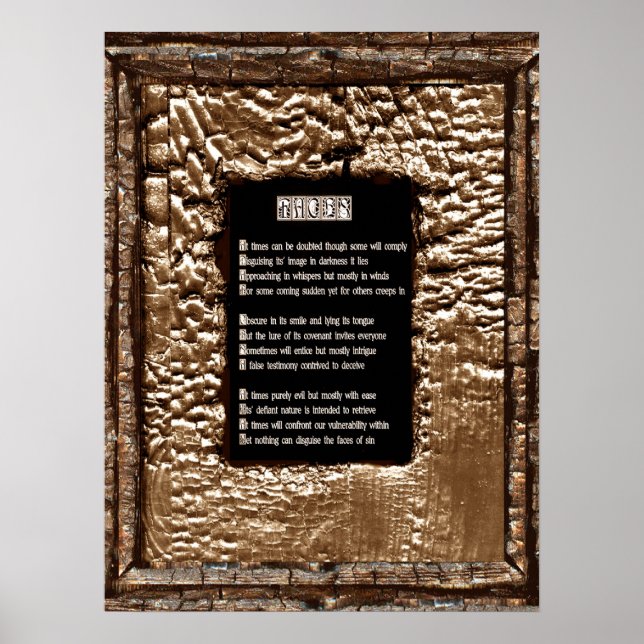 Póster Rostros de pecado (Frente)