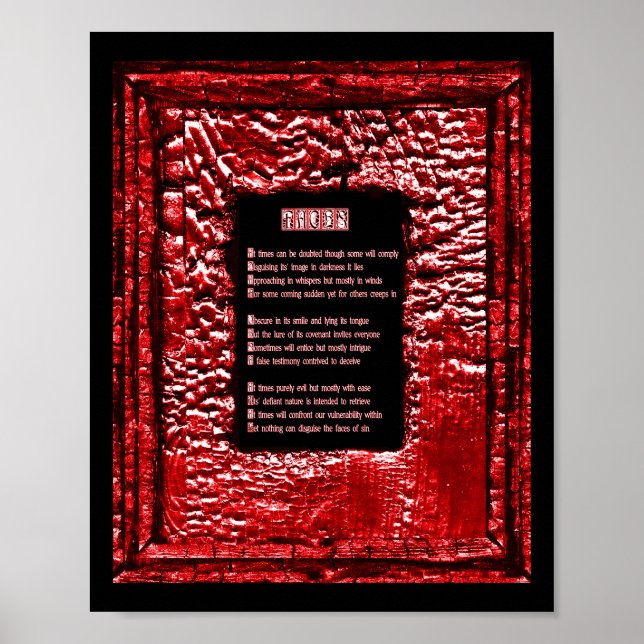 Póster Rostros de pecado (Frente)