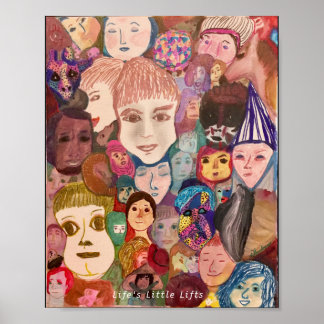 Póster Rostros del mundo por artista, dHardman