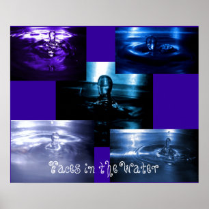 Póster Rostros en el agua