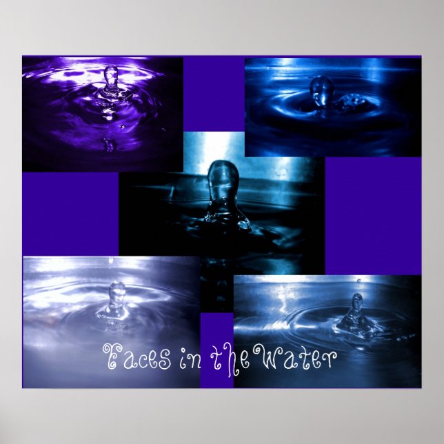 Póster Rostros en el agua (Frente)