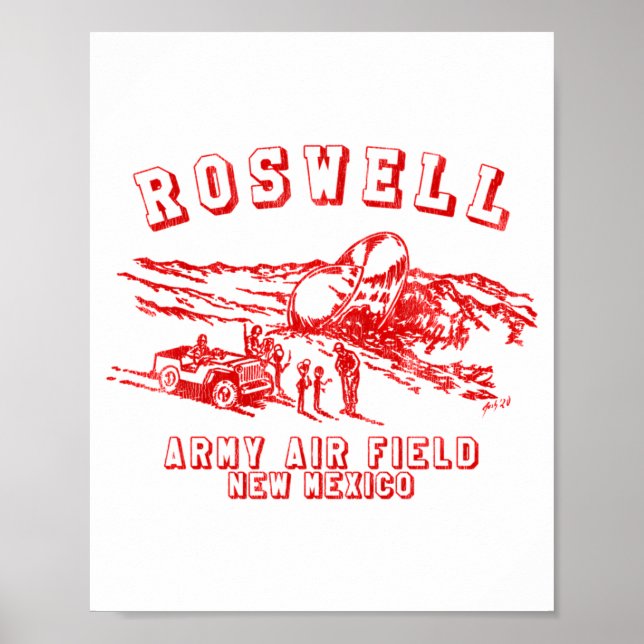 Póster Roswell Army Air Field New Mexico _1  (Frente)