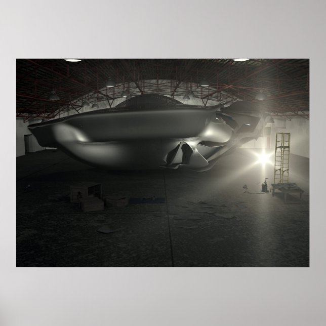 Póster Roswell UFO Hangar Poster (Frente)