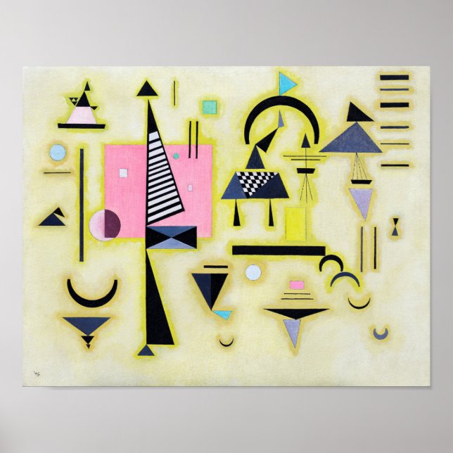 Póster Rosy definitivo, Wassily Kandinsky (Frente)