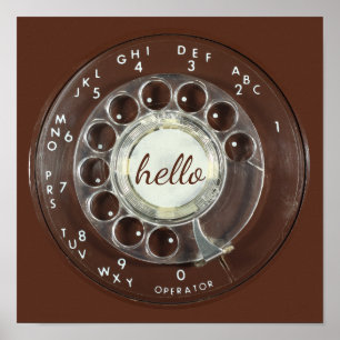 Póster Rotary Phone Look