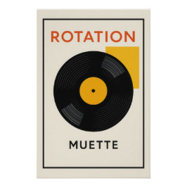 Póster 🔁 Rotation Muette – Le Silence du Vinyle