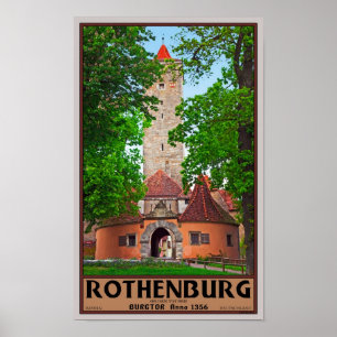Póster Rothenburg od Tauber - Burgtor