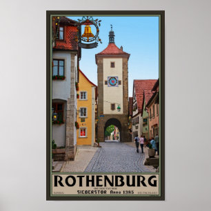 Póster Rothenburg od Tauber - Sieberstor