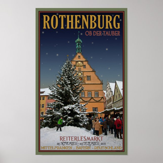 Póster Rothenburg Reiterlesmarkt (Frente)
