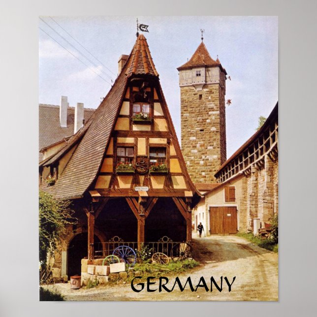 PÓSTER ROTHENBURG SIN TOQUES DE TIEMPO, (Frente)