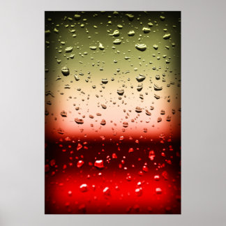Póster "Rothko bajo la lluvia"