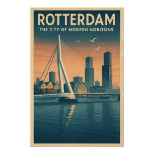 Póster ROTTERDAM – La Ciudad de Horizontes Modernos