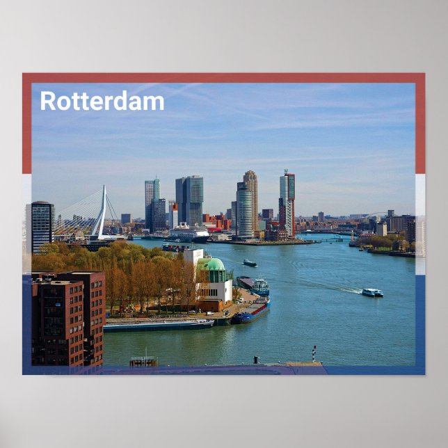 Póster Rotterdam - Países Bajos (Frente)