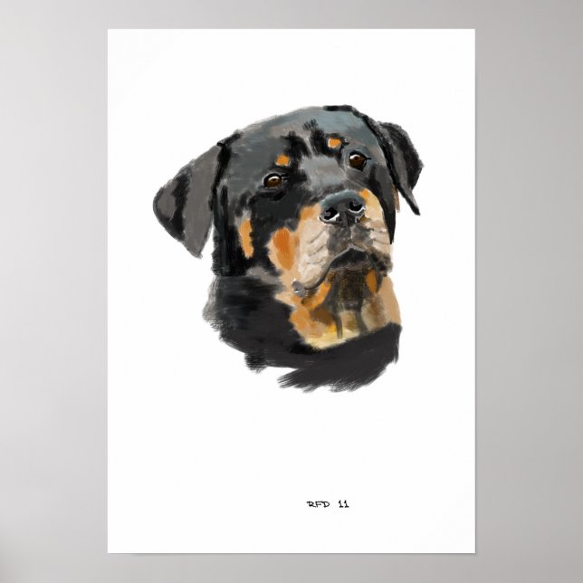Póster Rottweiler (Frente)