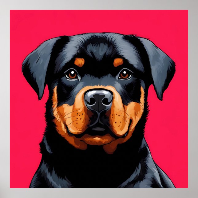 Póster Rottweiler (Frente)