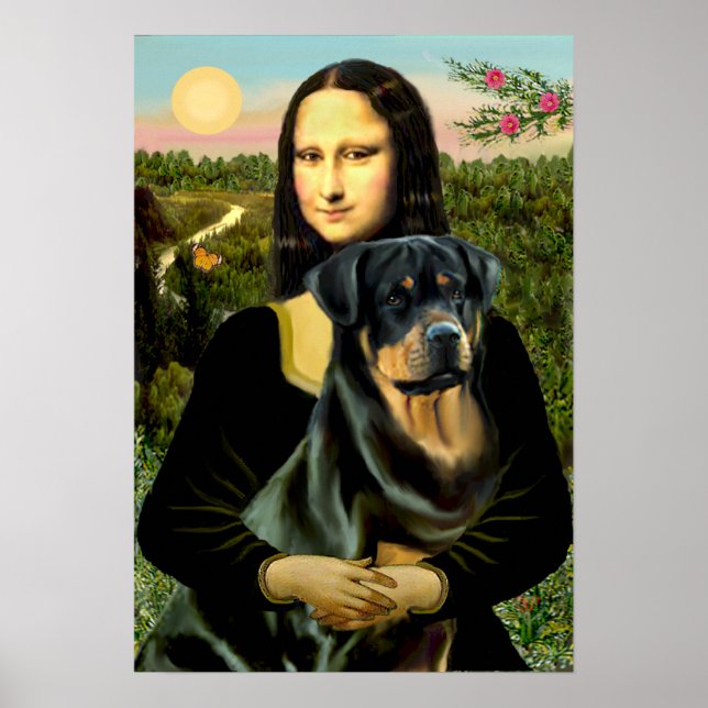 Póster Rottweiler (#3) - Mona Lisa (Frente)