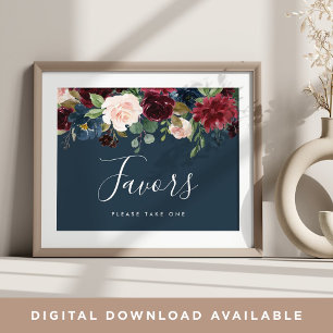 Póster Rótulo a favor de matrimonio en flor radiante Ar