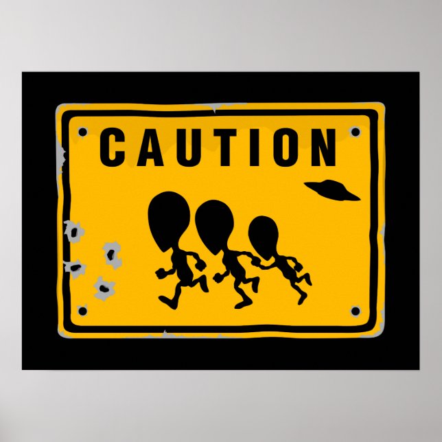 Póster Rótulo Alien Crossing (Frente)