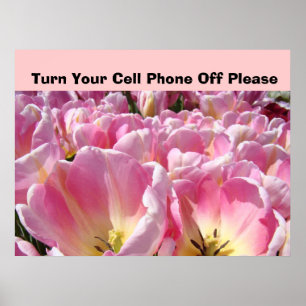 Póster Rótulo Apague Su Teléfono Celular Por Favor poster