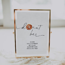 RÓTULO ARCHER Minimalista Donut Bar