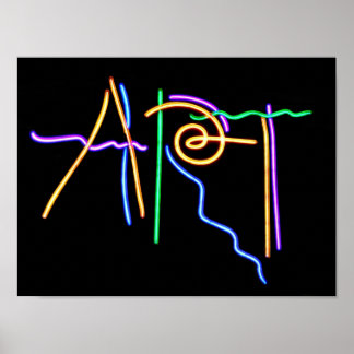 Póster Rótulo Art Neon