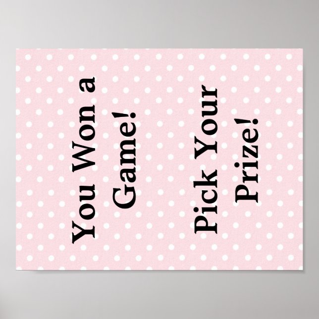 Póster Rótulo Baby Shower (Frente)