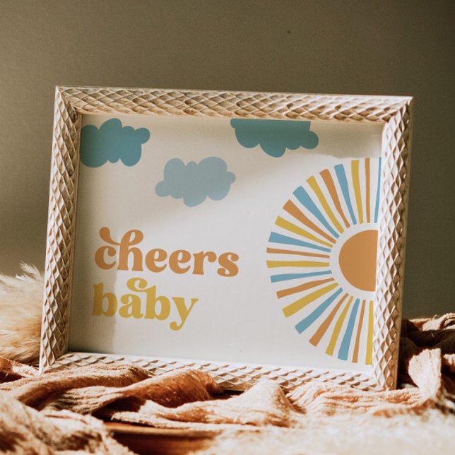 Póster Rótulo Baby Shower Baby Sun (Subido por el creador)