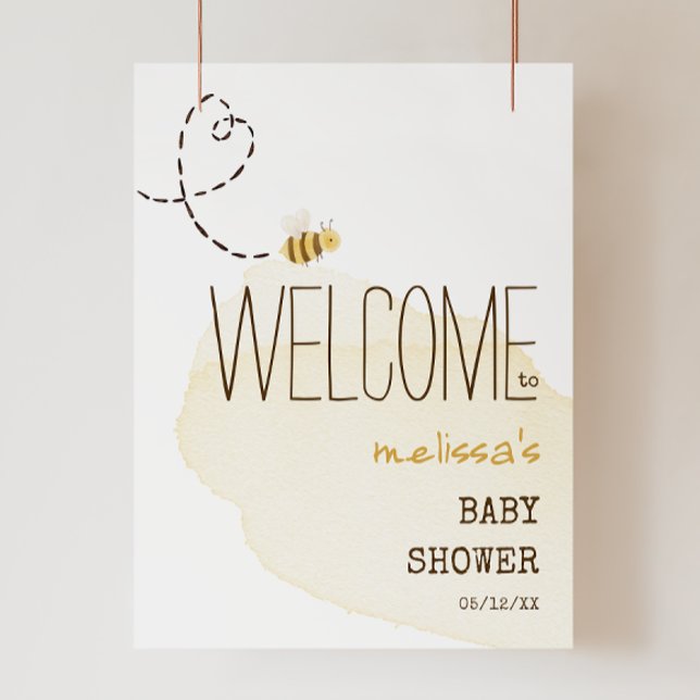 Póster Rótulo Baby Shower de bienvenida a la cerveza Swee (Subido por el creador)