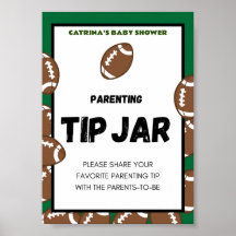 Rótulo Baby Shower de fútbol