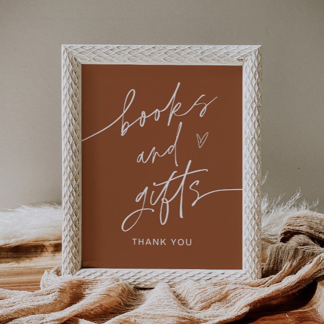 Póster Rótulo Baby Shower De Libros Y Regalos De SIENNA (Subido por el creador)