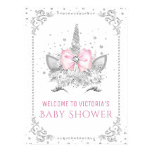 Rótulo Baby Shower de Unicorn
