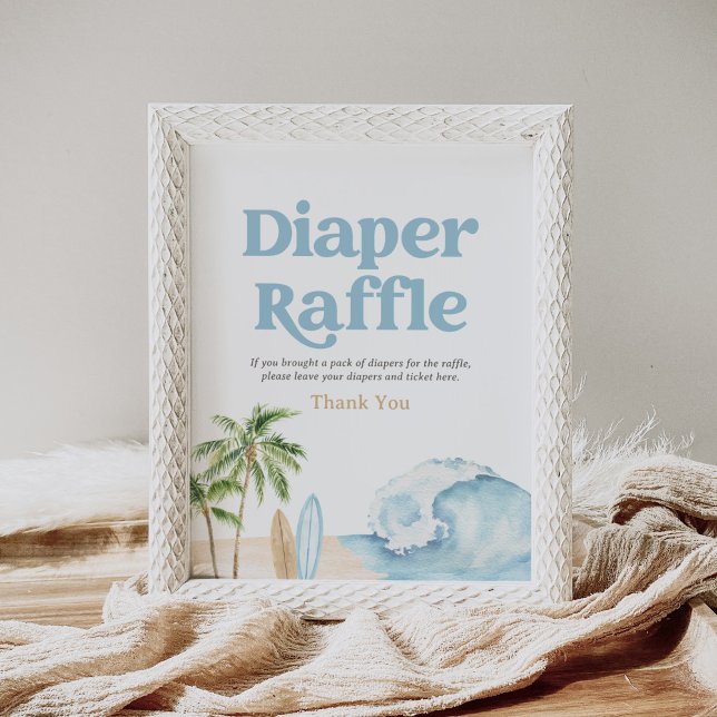 Póster Rótulo Baby Shower Diaper Raffle (Subido por el creador)