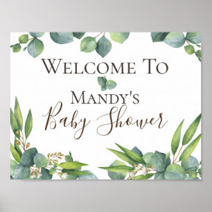 Póster Rótulo Baby Shower personalizado de la filosofía d