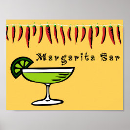 Póster Rótulo Bar Margarita