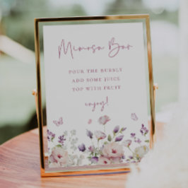 Póster Rótulo Bar Mariposa Garden Mimosa