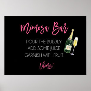 Póster Rótulo Bar Mimosa