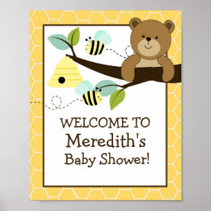 Póster Rótulo bebe y bebe 8 x 10