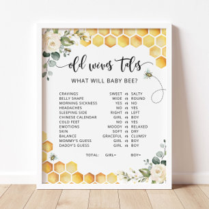 Póster Rótulo Bee Old Wives Tales
