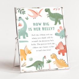 Póster Rótulo Belly de Baby Shower