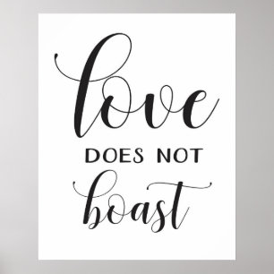 Póster Rótulo boda - 1 Corinthians 13 - Rótulo asil