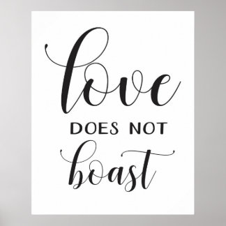 Póster Rótulo boda - 1 Corinthians 13 - Rótulo asil