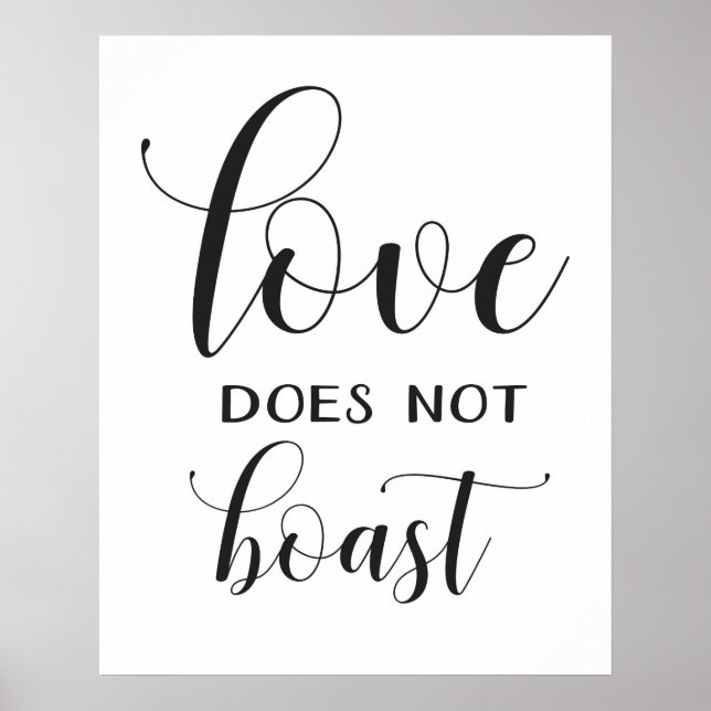 Póster Rótulo boda - 1 Corinthians 13 - Rótulo asil (Frente)