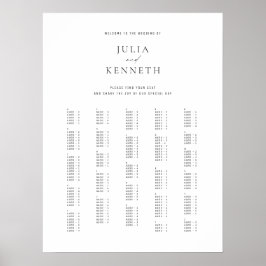 Póster Rótulo Boda alpino clásico elegante