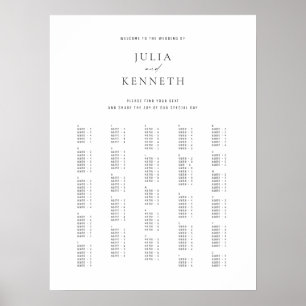 Póster Rótulo Boda alpino clásico elegante