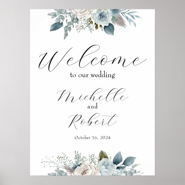 Póster Rótulo Boda de bienvenida personalizado (Frente)