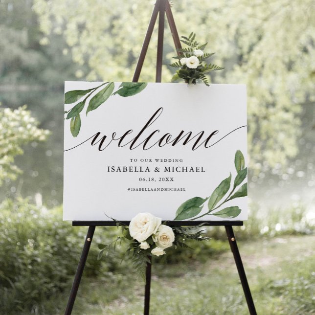 Póster Rótulo Boda de bienvenida verde (Subido por el creador)
