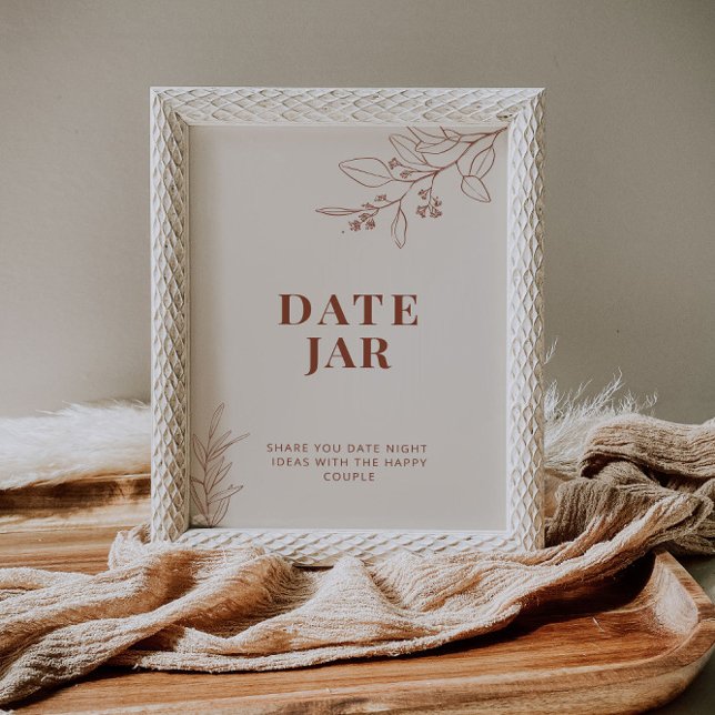 Póster Rótulo Boda de Date Jar Boho (Subido por el creador)