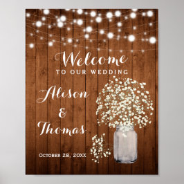 Póster Rótulo Boda de las luces de aliento de un bebé rús