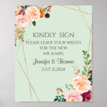 Rótulo boda de Rosas Rubor y Borgoña