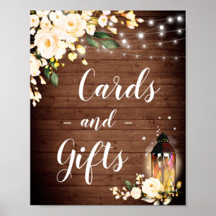Póster Rótulo Boda de tarjetas y regalos para Rosas de Ru